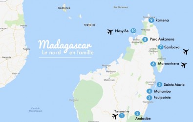 itinéraire séjour madagascar